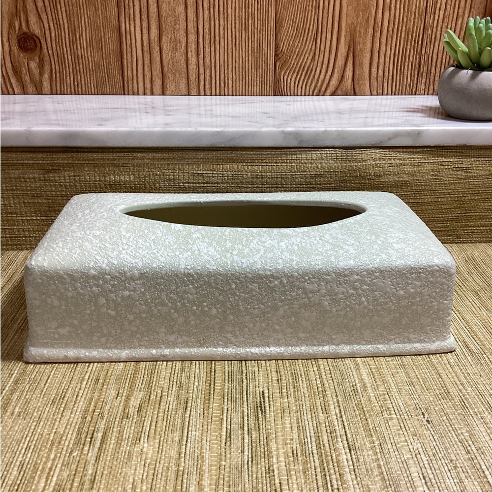 Vintage Stangl Pottery Splatterware Rectangular Tissue Box Cover